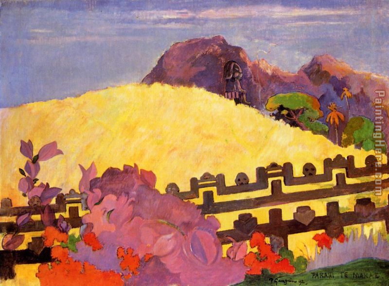 There Lies the Temple painting - Paul Gauguin There Lies the Temple art painting